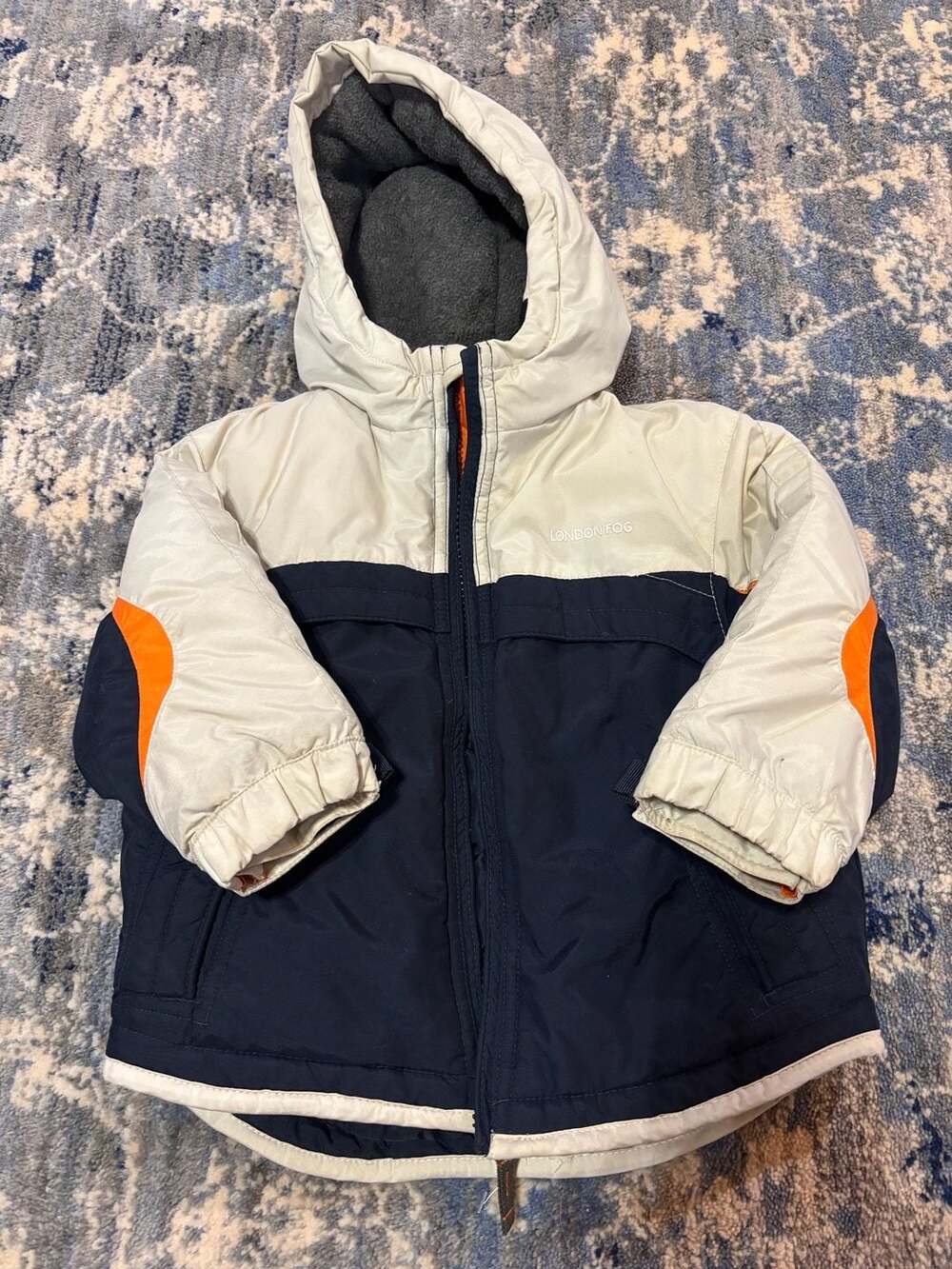 London Fog Toddler Boys Color Block Puffer Jacket 18M